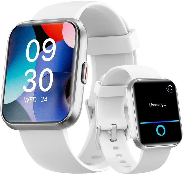 Main image of Smart Watches for Men/Women, 1.8'' Alexa Built-in Fitness Tracker Watch with Bluetooth Calls, IP68 Waterproof, Heart Rate/Sleep/SpO2/Stress Monitor, 110 Sport Modes for Android & iPhone