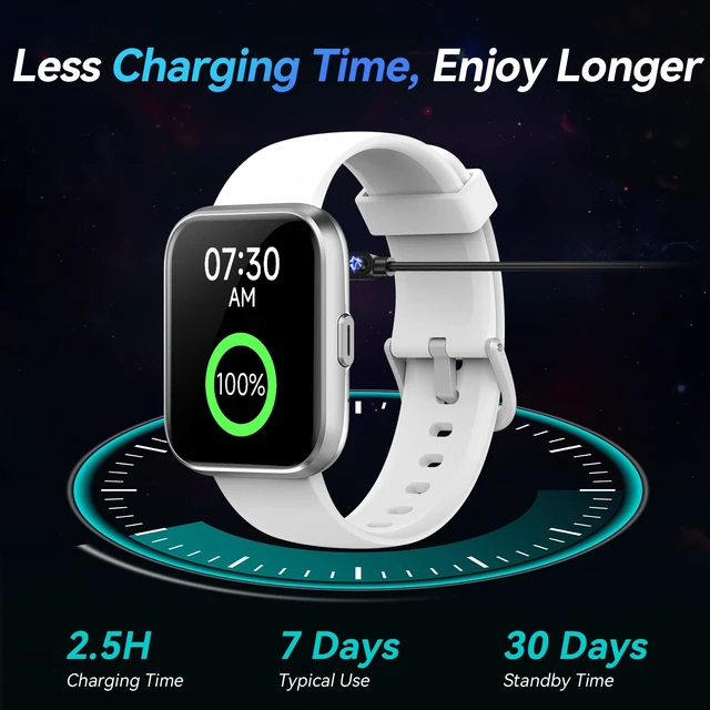 Alt view image 7 of 7 - Smart Watches for Men/Women, 1.8'' Alexa Built-in Fitness Tracker Watch with Bluetooth Calls, IP68 Waterproof, Heart Rate/Sleep/SpO2/Stress Monitor, 110 Sport Modes for Android & iPhone