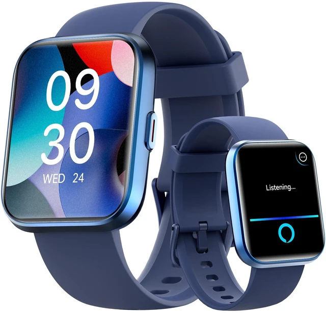 Main image of Smart Watches for Men/Women, 1.8'' Alexa Built-in Fitness Tracker Watch with Bluetooth Calls, IP68 Waterproof, Heart Rate/Sleep/SpO2/Stress Monitor, 110 Sport Modes for Android & iPhone