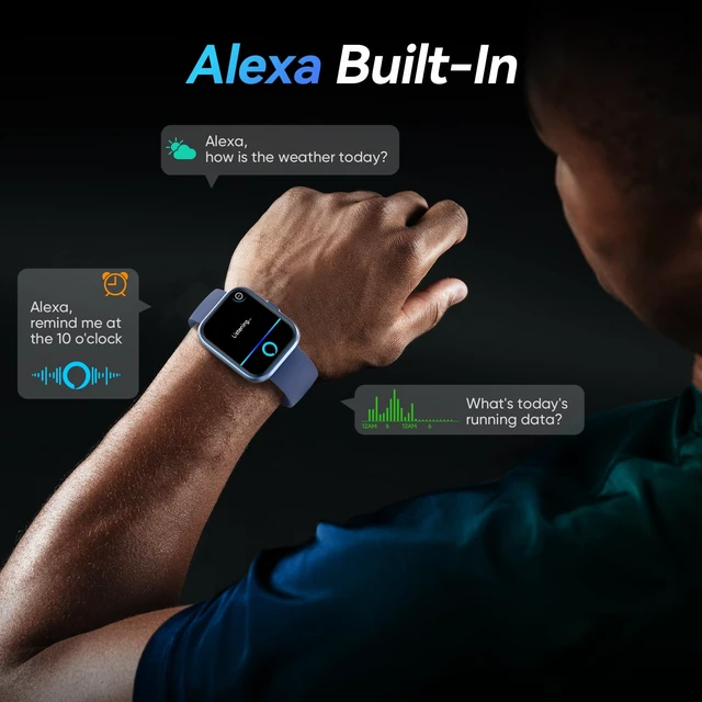 Alt view image 3 of 7 - Smart Watches for Men/Women, 1.8'' Alexa Built-in Fitness Tracker Watch with Bluetooth Calls, IP68 Waterproof, Heart Rate/Sleep/SpO2/Stress Monitor, 110 Sport Modes for Android & iPhone