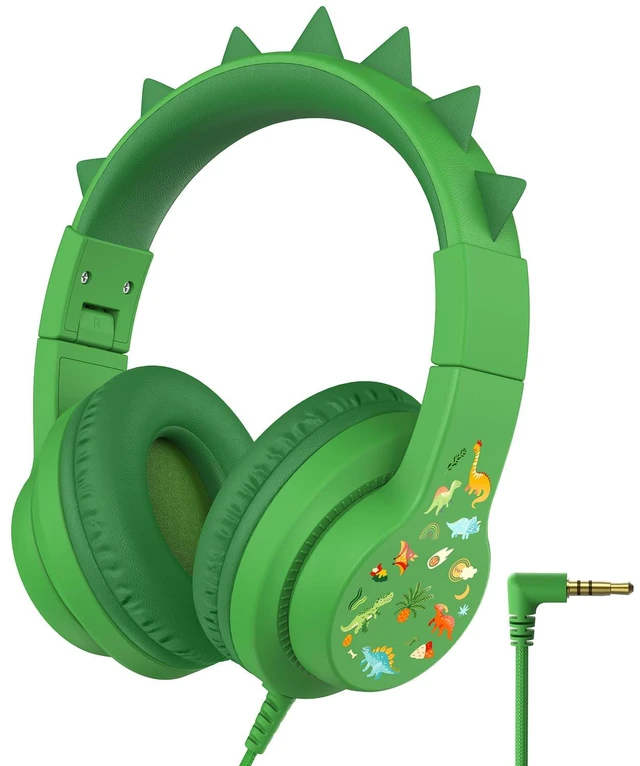 Main image of HS19S Kids Headphones for School, Over-Ear for Toddler Boys Girls SafeSound Tech, Stereo Sound, Kids Headphones with Cord, Durable Foldable 3.5mm Wired Headphone for iPad/Tablet/Travel