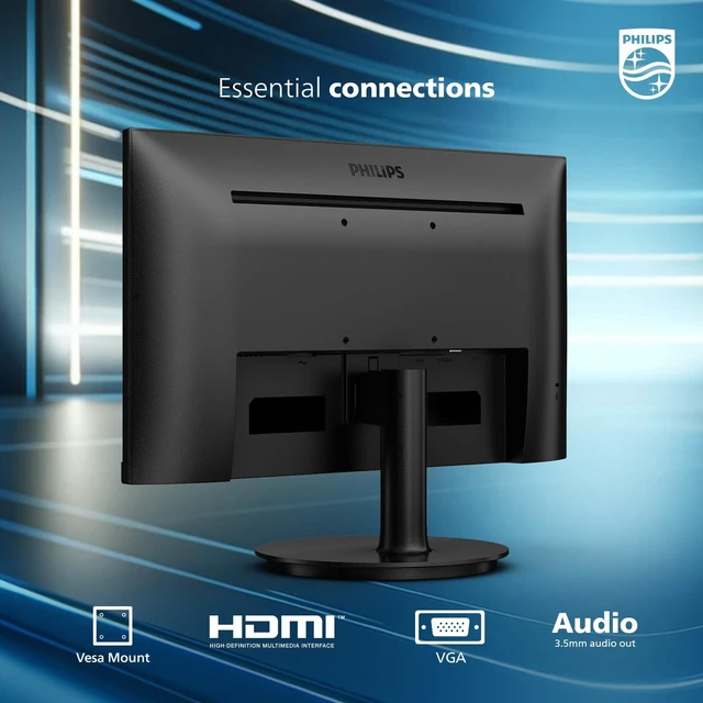 Alt view image 6 of 7 - 22 Inch Computer Monitor FHD 100Hz VA VESA Flicker-Free, 221V8LB 1920×1080 LED Monitor, 4ms GtG, Adaptive Sync, HDMI 1.4, Tilt Adjust, Low Blue Light, 4yr Advance Replacement