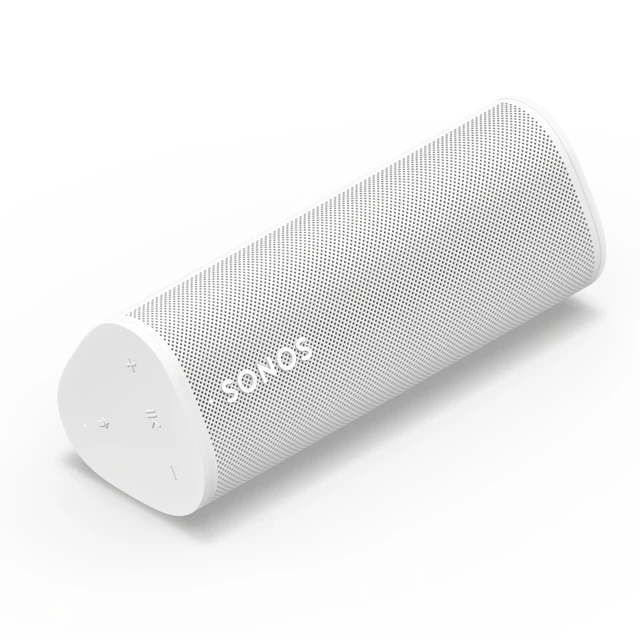Alt view image 3 of 7 - Roam 2 - White - Portable Waterproof Bluetooth Speaker 10-Hr Battery IP67 Waterproof WiFi & AirPlay 2 Works with System