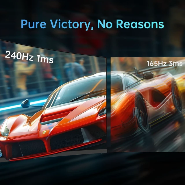 Alt view image 2 of 7 - 32 inch 240Hz Curved Gaming Monitor, 1080P Curved Monitor 1ms, H32S17F 1500R, Adaptive Sync, HDR10, 125%sRGB, HDMI 2.0 x2 & DP1.4 x1, VESA, Tilt Adjustable, for Xbox PS5 Switch, Black