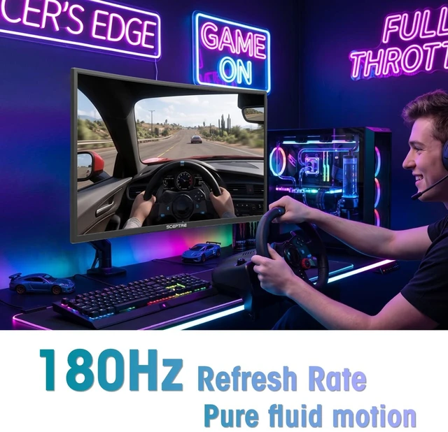 Alt view image 5 of 6 - New! Curved 27-inch Prime Gaming Monitor DisplayPort x2 180Hz HDMI x2 180Hz 1500R 1ms Build-in Speakers, Machine Black 2027 (C275B-FW180T Series)