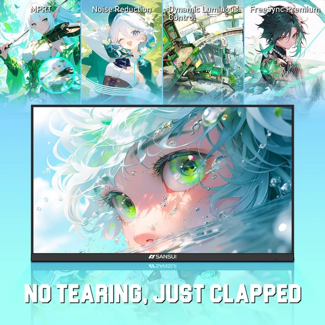 Alt view image 5 of 7 - Gaming Monitor 27" 1440P 200Hz 180Hz WQHD 2560×1440-AMD FreeSync 1ms DCI-P3 95% Fast IPS Computer Monitor,Height Adjustable Vertical/Horizontal Rotating, 2×DisplayPort/HDMI HDRLow Motion Blur