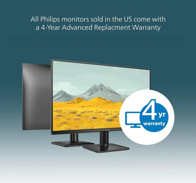 Alt view image 2 of 6 - 24 Inch Computer Monitor FHD 120Hz IPS, 24E2N2100 1920×1080 LED Monitor, HDMI 1.4, VGA, VESA, Adaptive Sync, Flicker-Free, Low Blue Light, 4yr Advance Replacement