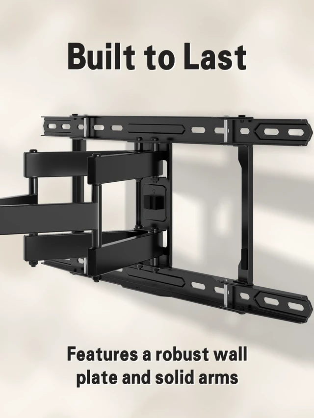 Alt view image 7 of 7 - TV Wall Mount for Most 42-84 Inch TVs Full Motion Wall Mount Bracket with Articulating Arms, Max VESA 600x400mm, Up to 110LBS, Fits 16", 18", 24" Studs