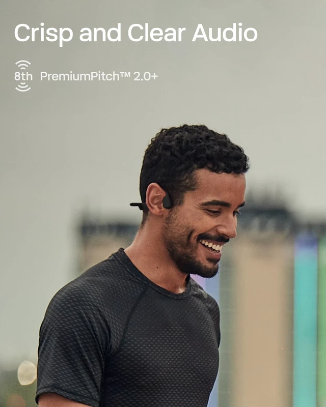 Alt view image 6 of 7 - OpenRun Mini Bone Conduction Headphones, Black, USB-C Charging Bundle with Sweat HeadbandOpen ear comfort; Lightweight & Secure fit; IP67 water resistance; 8H battery; Running/Cycling
