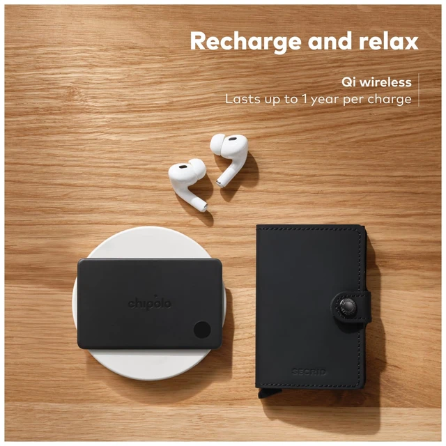 Alt view image 3 of 7 - x Secrid Trackable Mini Wallet, Leather Slim Wallet (Black) With Rechargeable Bluetooth Tracker CARD, Works with Apple Find My or Google's Find Hub with Call of Your Phone