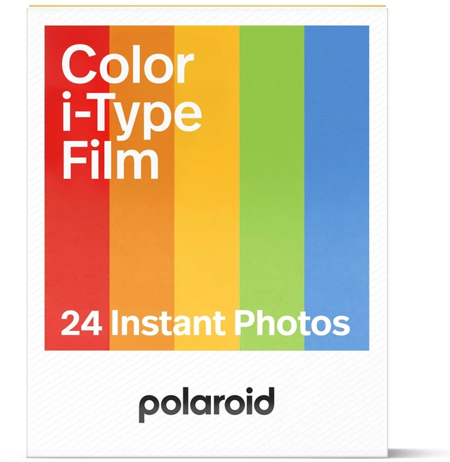 Main image of Color i-Type Film, Triple Pack, 24 Instant Camera Photos Film with Iconic White Frame, Compatible with Now, Now+, Flip, I-2 & Lab, Battery-Free Film