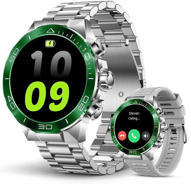 Main image of Military Rugged Smart Watch for Men 1.43" AMOLED Bluetooth Calling Bluetooth Call Answer/Make, Blood Oxygen Heart Rate Sleep Monitor, 7-30 Day Battery, Health Fitness Tracker for iOS Android