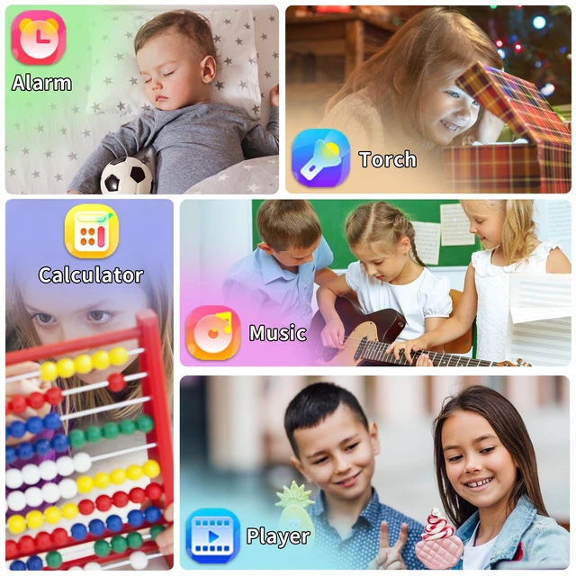 Alt view image 6 of 7 - Smart Watch for Kids, Kids Smart Watch with 39 Puzzle Games Camera Video Recorder Music Alarm Calculator Calendar Flashlight Pedometer Birthday Gifts Educational Toys for 3-12 Year Old Boys Girls
