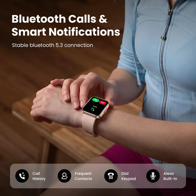Alt view image 4 of 7 - Smart Watches for Women, 1.8'' HD Women Smartwatch with Alexa Built-in, Bluetooth Calls, IP68 Waterproof, 7 Days Battery, Heart Rate/Sleep/SpO2 Monitor, 110 Sports Mode