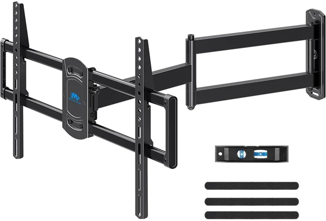 Main image of Corner TV Wall Mount Long Arm Swivel for 37-55-65-75 Inch TV 32 Long Arm Extension, Full Motion TV Mounts, US-Based Support, Strong Construction up to 100 lbs Load and VESA 600x400mm