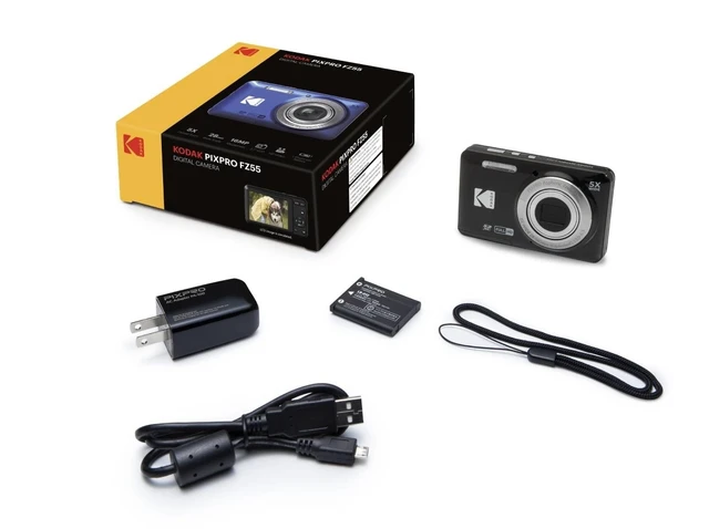 Alt view image 7 of 7 - PIXPRO FZ55 16MP Digital Point & Shoot Camera, 5X Optical Zoom, 28mm Wide Angle, 1080P Full HD Video, Bundle with 32GB SD Card, Protective Case, and Hi-Speed Card Reader (Black)