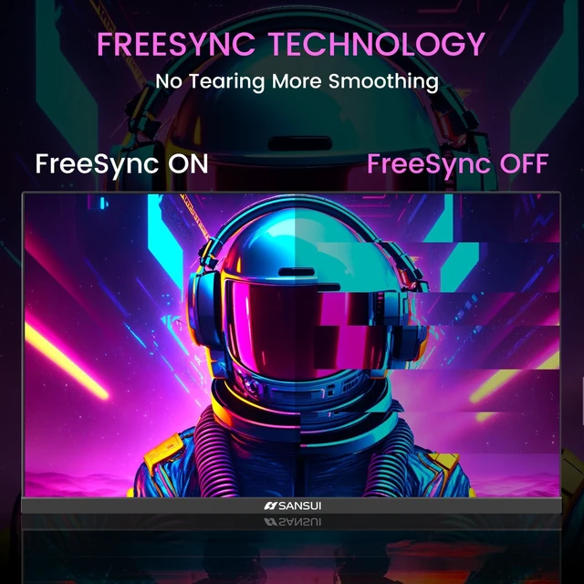 Alt view image 4 of 7 - 24" 1ms 200Hz Gaming Monitor, 24 Inch PC Monitor FHD 1080P, FreeSync Computer Monitor Screen with 4000:1 Contrast, 110% sRGB, HDMI & DP Ports, VESA Mount, for Gaming, Work, Business