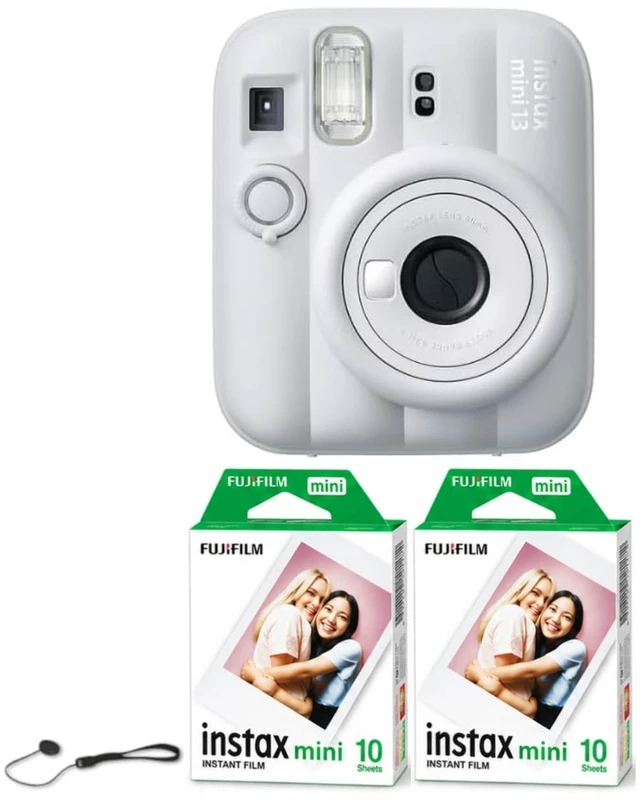 Main image of instax mini 13 Instant Film Camera (Clay White + 20 Sheets of Extra Film)