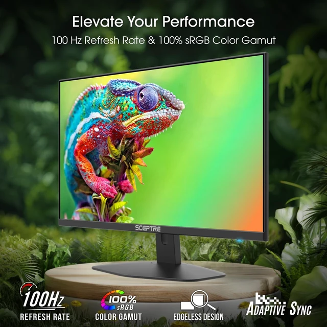 Alt view image 2 of 3 - New 24-inch Gaming Monitor 100Hz FreeSync 2X HDMI 1X DP Build-in Speakers, Machine Black 2026 (E248W-FW100T Series)