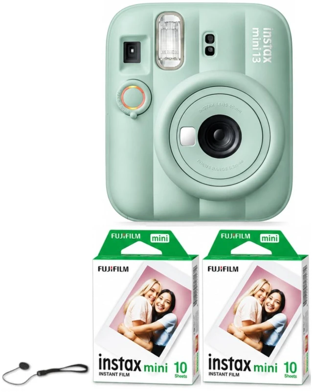 Main image of instax mini 13 Instant Film Camera (Lagoon Green + 20 Sheets of Extra Film)