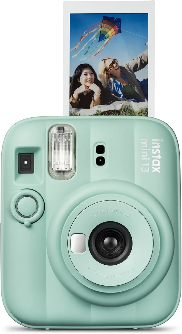 Alt view image 3 of 6 - instax mini 13 Instant Film Camera (Lagoon Green + 20 Sheets of Extra Film)