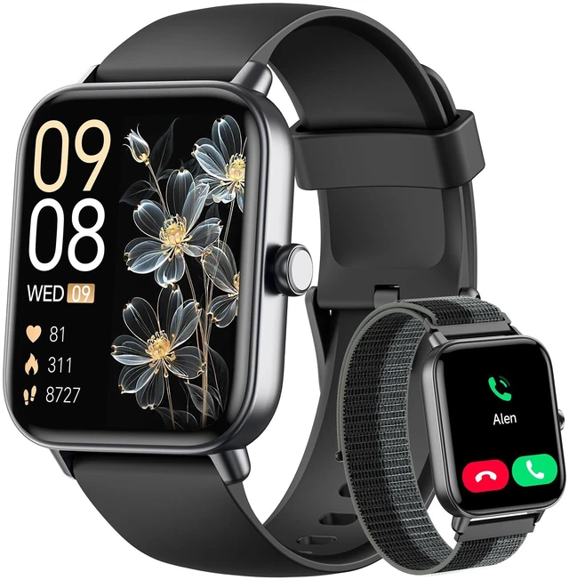 Main image of Smart Watches for Women Men, Alexa Smart Watch for Android Phones/iPhones Fitness Watch with Heart Rate/SpO2/Step/Sleep Tracker, Android Smart Watch with Calls/SMS/Reminders, 3ATM Pedometer Watch