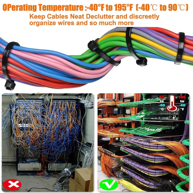Alt view image 5 of 7 - 24 Inch Black Zip Ties Heavy Duty, 120 LBS Test Large Cable Ties, 100 Pack Adjustable Self-Locking,0.3" Extra Width, UV-Resistant, UL Listed, Durable Nylon Wire Tie, Indoor Outdoor Use,Patented Design