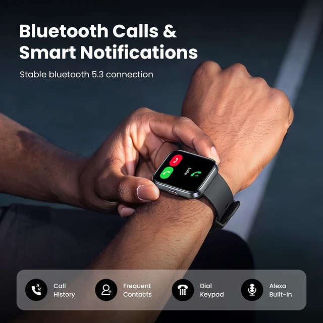 Alt view image 4 of 7 - Smart Watches for Men Android & iPhone, 1.8" HD Alexa Built-in Smartwatches Fitness Tracker Watch with Bluetooth Calls, IP68 Waterproof, Heart Rate/Sleep/SpO2 Monitor, 110 Sport Modes - Black