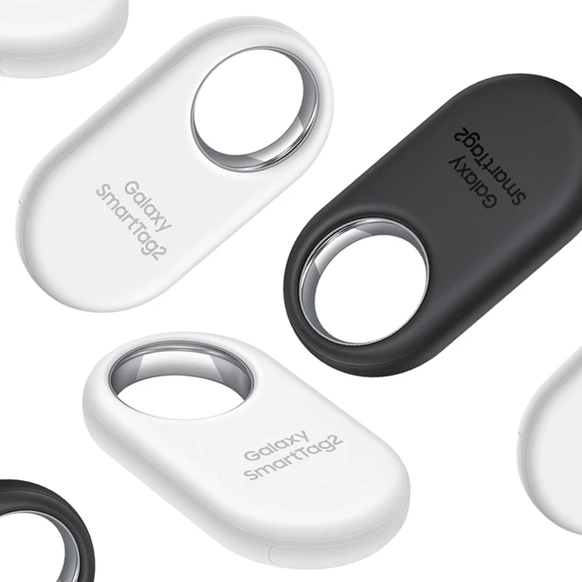 Alt view image 3 of 6 - Galaxy SmartTag2, Bluetooth Tracker, Locator Tracking Device, Item Finder for Keys, Wallet, Luggage, Use w/Phones Tablets Android 11 or Later, 2023, 4 Pack, 2 Black, 2 White