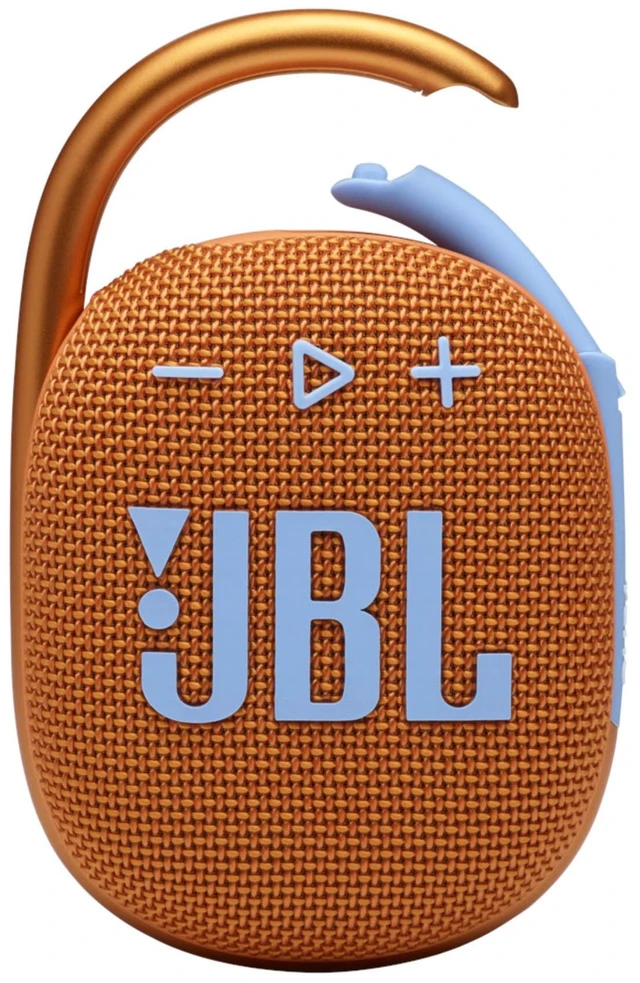 Main image of Clip 4, Orange - Portable Bluetooth 5.1 Speaker - Up to 10 Hours of Play - Waterproof & Dust Resistant - Includes Noise & Echo-Canceling Speakerphone