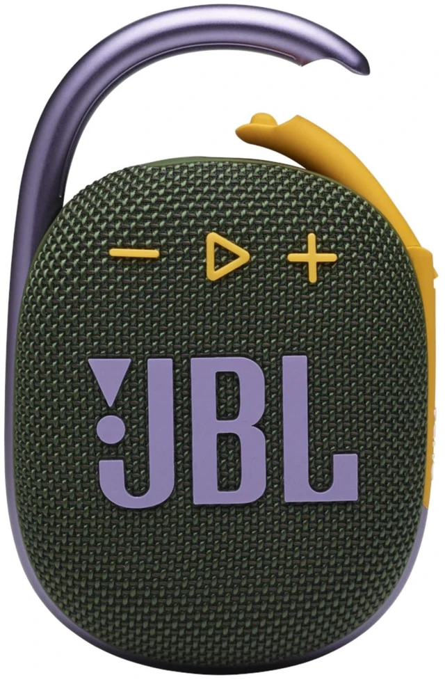 Main image of Clip 4, Green - Portable Bluetooth 5.1 Speaker - Up to 10 Hours of Play - Waterproof & Dust Resistant - Includes Noise & Echo-Canceling Speakerphone