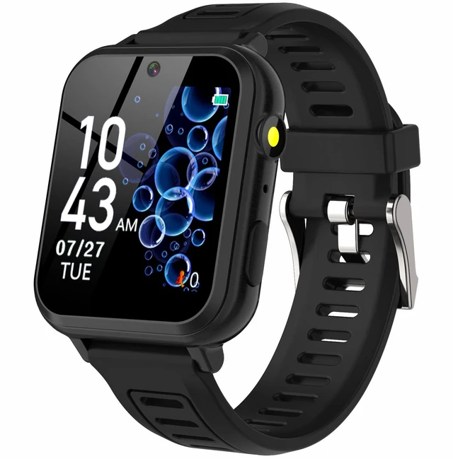 Main image of Smart Watch for Kids, Smart Watch Toys with 39 Games Camera Video Recorder Music Alarm Calculator Calendar Flashlight Stopwatch Pedometer Gift Toys for 3-12 Years Old Boys and Girls (Black)