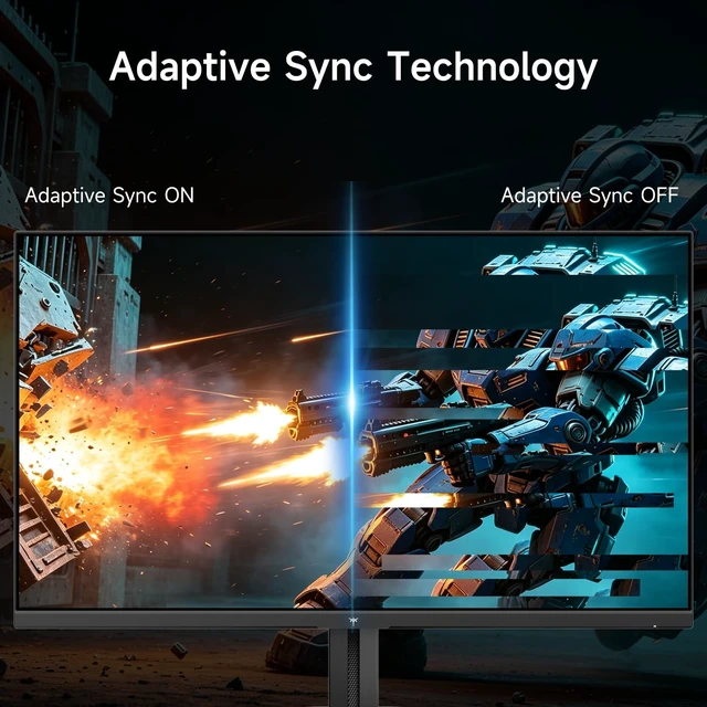 Alt view image 3 of 7 - 24.5 Inch 240Hz Gaming Monitor, FHD Fast IPS Computer Monitor H25T7-A Adaptive Sync, HDR, 1080P 1ms PC Monitor with HDMI DP, Tilt Adjustment, VESA Support, Eye Care