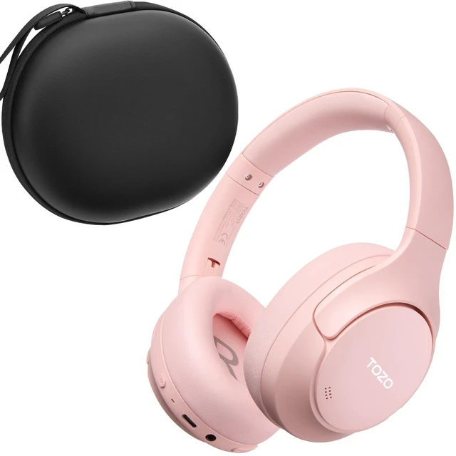 Main image of HT3 Hybrid Noise Cancelling Wireless Headphones, 90H Over Ear Headset Hi Res Audio, AI Voice Assistant, Dual Device Connection, 32 Custom EQs, Built In 5 Mics, ANC, Foldable with Case