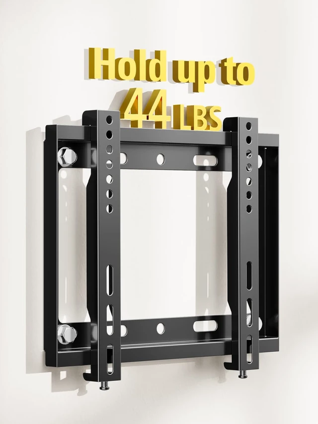 Alt view image 4 of 7 - Fixed TV Wall Mount Bracket for Most 17-42'' Flat Screen TV Fixed TV Mount for VESA 50X50 to 200x200mm, 44 lbs, 8/Single Stud, Flush Low Profile Wall Mount MD2351