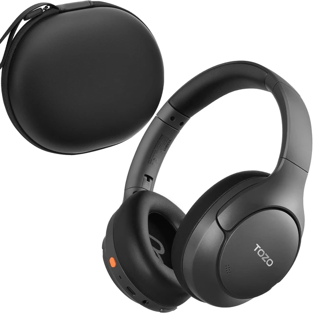 Main image of HT3 Hybrid Noise Cancelling Wireless Headphones, 90H Over Ear Headset Hi Res Audio, AI Voice Assistant, Dual Device Connection, 32 Custom EQs, Built In 5 Mics, ANC, Foldable with Case