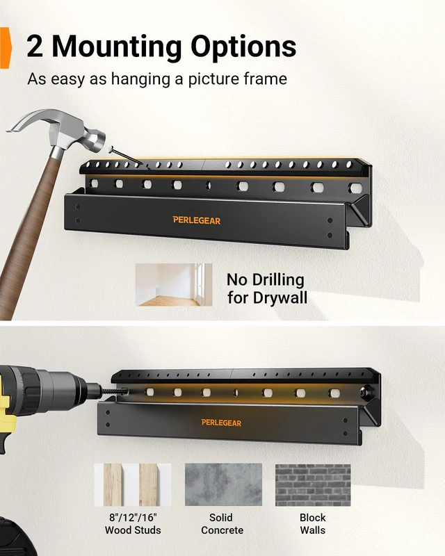 Alt view image 3 of 7 - No Stud TV Wall Mount with LED Light for 2465 inch TVs Studless TV Mount with RGB Light, No Drill, drywall, Easy Install, Low Profile, Max VESA 400x400mm, Holds 100 lbs