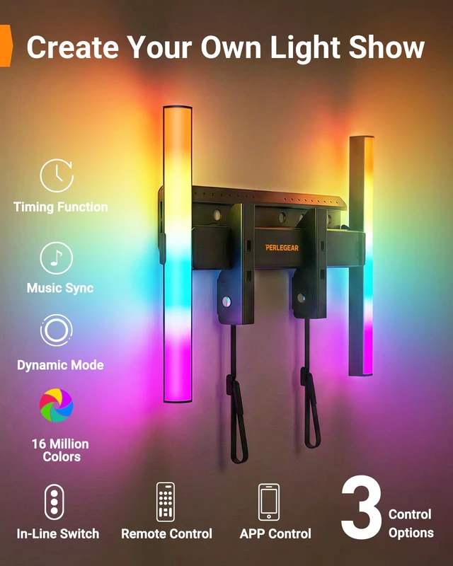 Alt view image 4 of 7 - No Stud TV Wall Mount with LED Light for 2465 inch TVs Studless TV Mount with RGB Light, No Drill, drywall, Easy Install, Low Profile, Max VESA 400x400mm, Holds 100 lbs