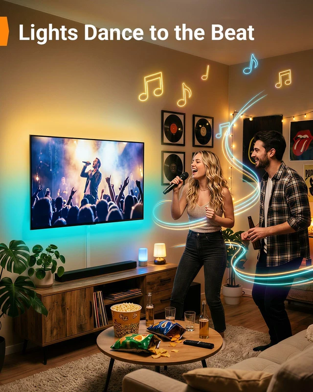 Alt view image 7 of 7 - No Stud TV Wall Mount with LED Light for 2465 inch TVs Studless TV Mount with RGB Light, No Drill, drywall, Easy Install, Low Profile, Max VESA 400x400mm, Holds 100 lbs