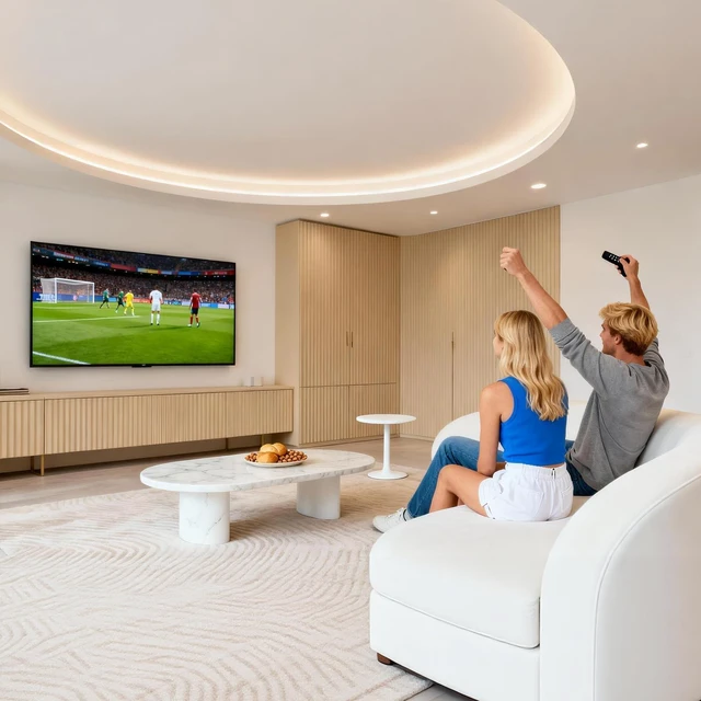 Alt view image 7 of 7 - TV Wall Mount Fixed for Most 26-65 Inch Flat/Curved TVs Max VESA 400X400mm up to 99Lbs Fits 16 Inch Wood Studs, Universal Low Profile Wall Mount TV Bracket, Space Saving HV8401