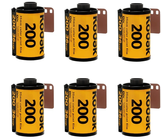 Alt view image 5 of 7 - Kodak Gold 200 35mm Film Bundle, 6 Rolls (2x3 Pack), 36 Exposures Each, for 35mm Film Camera Includes Premium Microfiber Cloth-Kodak 6 Roll Pack