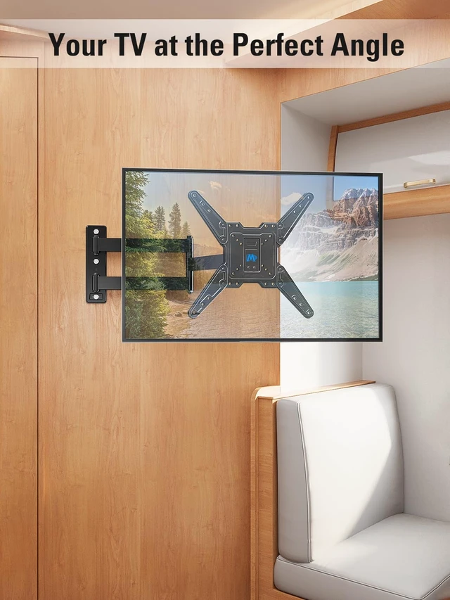 Alt view image 7 of 7 - Long Arm TV Wall Mount for Most 26-65 Inch TVs Full Motion 30 Long Extension TV Mount Swivel and Tilt, Full Motion Wall Mount TV Bracket Fit Max VESA 400x400mm,Up to 99 lbs, MD2286-M