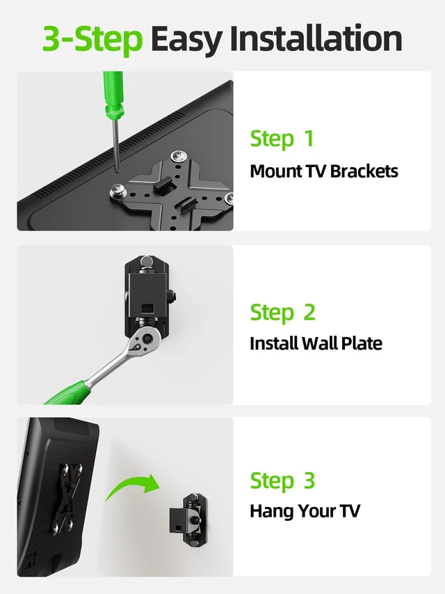 Alt view image 6 of 7 - Small TV Wall Mount Monitor Bracket RV TV Mount with Swivel and Tilt VESA Wall Mount for 10-26 27 32 inch LED OLED TVs and Monitors - VESA Size Up to 100x100mm and 22lb Capacity-XMS002