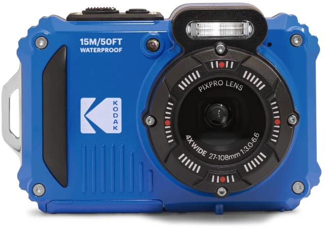 Main image of PIXPRO WPZ2 16MP Waterproof Digital Camera, 15m, 4X Zoom, Blue 1080p Full HD video, Wi-Fi sharing, 27mm wide angle lens, 2.7 inch LCD, shockproof to 2m