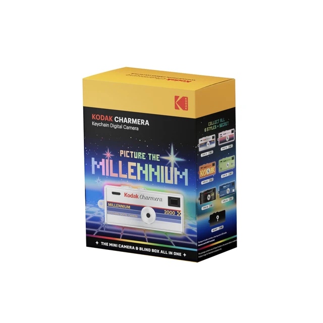 Alt view image 2 of 7 - CHARMERA Keychain Digital Camera Blind Box Millennium Single Box (1PC),Mini Camera,Digicam,Video Recording,Bag Charm,1.6 Megapixels,Micro SD Card Slot,for Beginners Teens&Adults