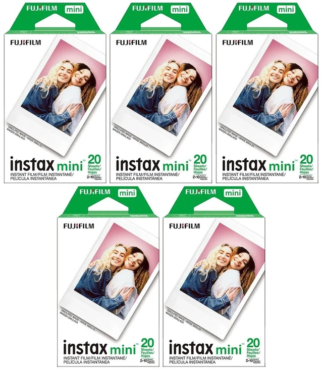 Main image of instax mini Instant Daylight Film Pack, 20 Exposures, 5-Pack