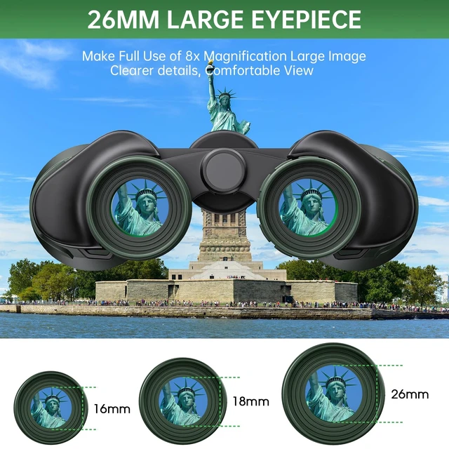 Alt view image 4 of 7 - 20x50 High Powered Binoculars for Adults, Waterproof Binoculars with Low Light Vision for Bird Watching Hunting Camping Travel Cruise Hiking Sports Stargazing, Gifts for Men Dad