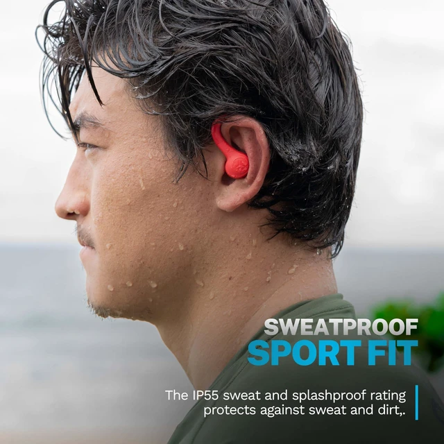 Alt view image 4 of 7 - Go Sport+, True Wireless Workout Earbuds, Bluetooth Sport Earbuds, Clear Calling, Coral