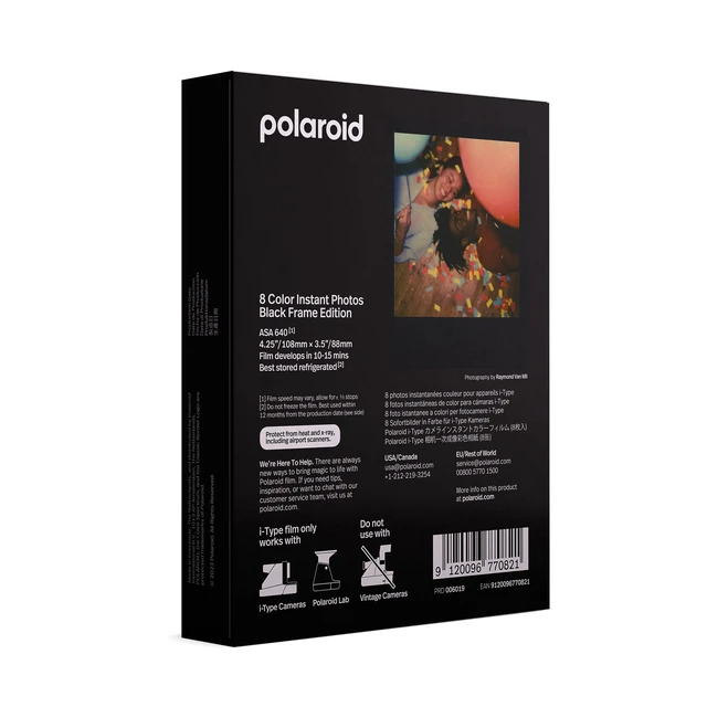Alt view image 2 of 6 - Color Film for I-Type, Black Frame Edition (6019) (Pack of 2)