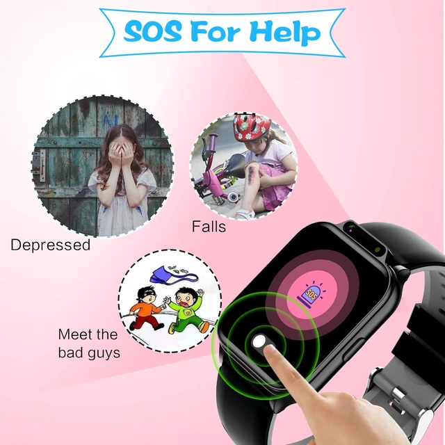 Alt view image 5 of 7 - 1.85" Kids Watch, AI(Translation/Q&A/Watch Face/Image Recognition)Smartwatches with Heart Rate,Sleep Monitor,Video Music Pedometer,NO APP/Phone, Gifts for 3-12 Years old Boys Girls(Built-in AI, Black)